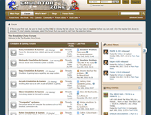 Tablet Screenshot of forums.emulator-zone.com